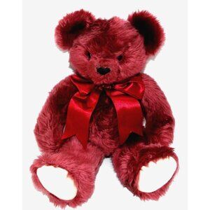 KNICKERBOCKER BEAR CO vintage red-ish brown 14" teddy bear ROSIE